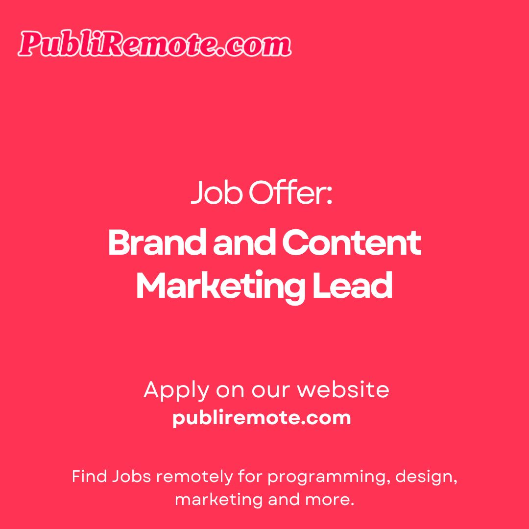 Brand and Content Marketing Lead