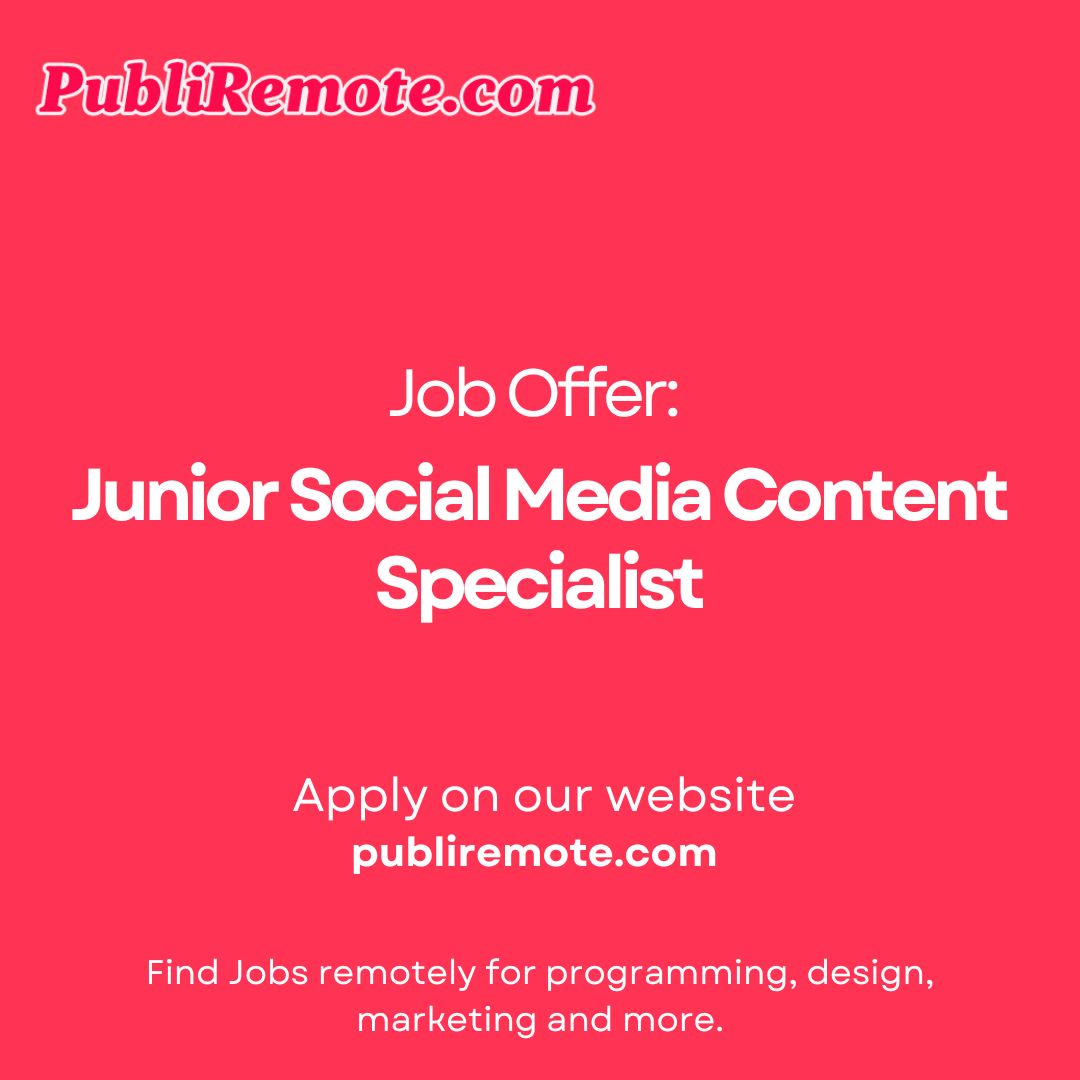 Junior Social Media Content Specialist