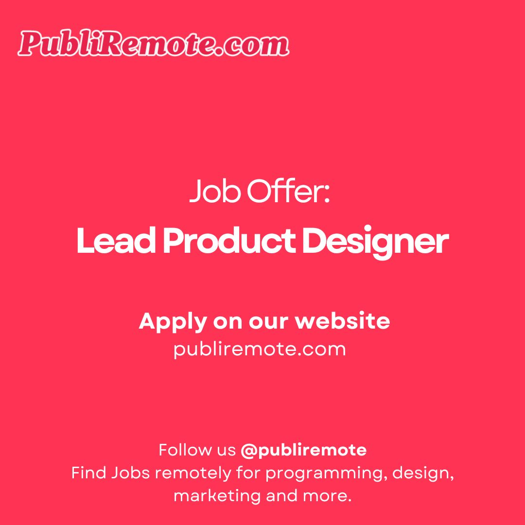 Lead Product Designer