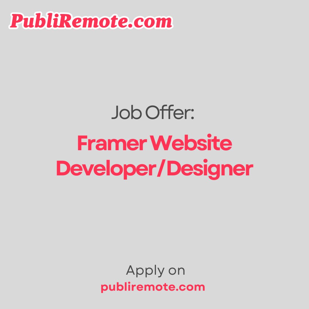 Framer Website DeveloperDesigner