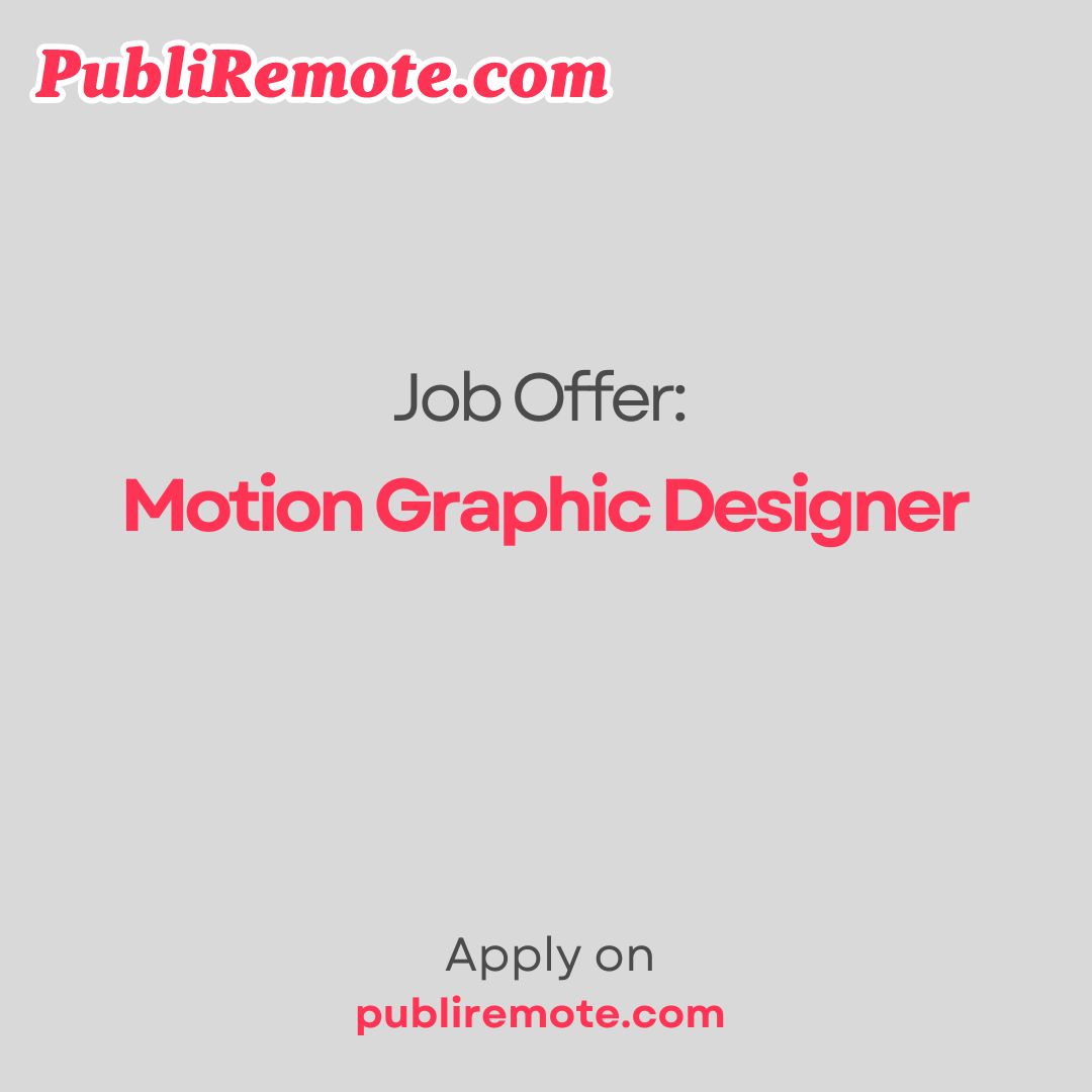 Motion Graphic Designer