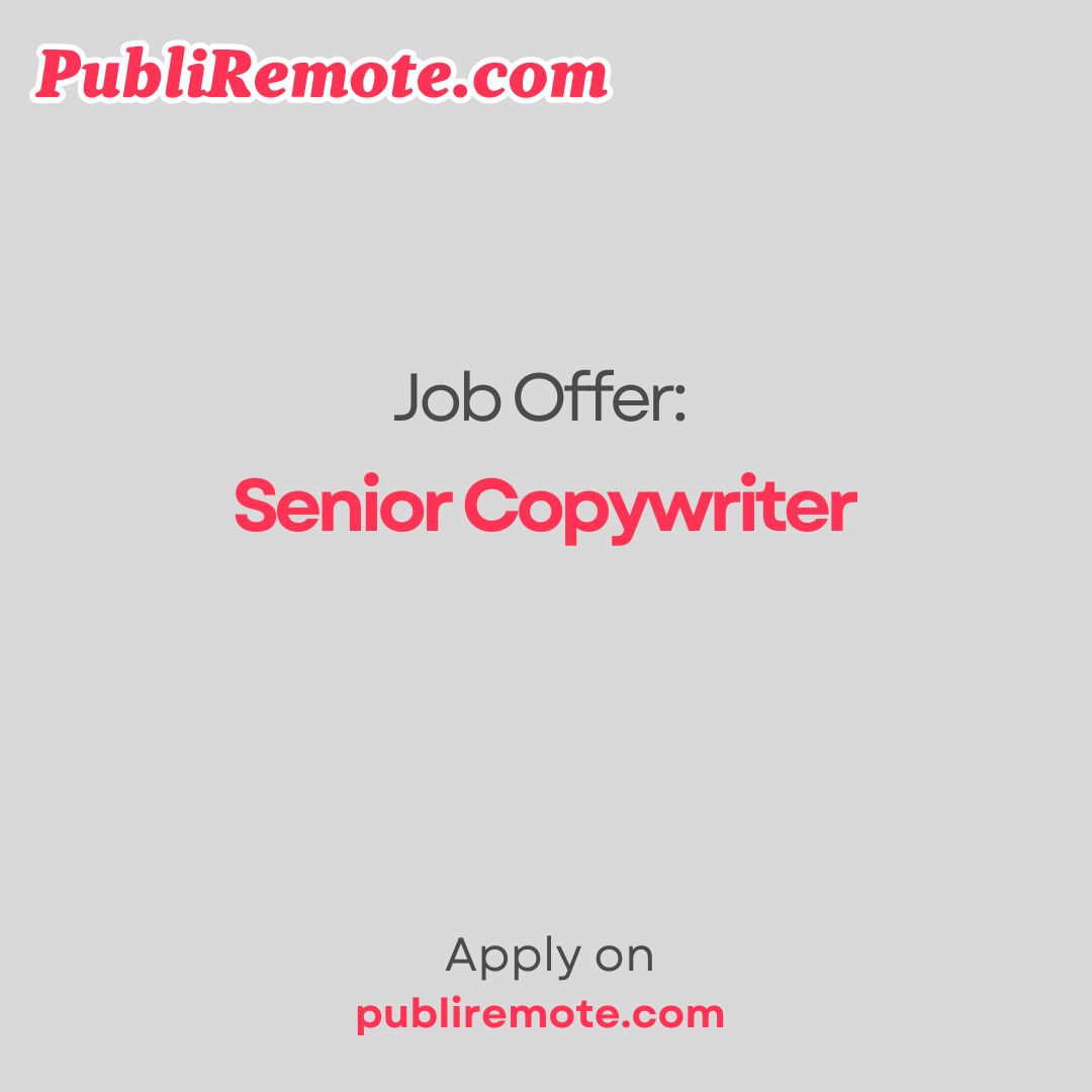 Senior Copywriter