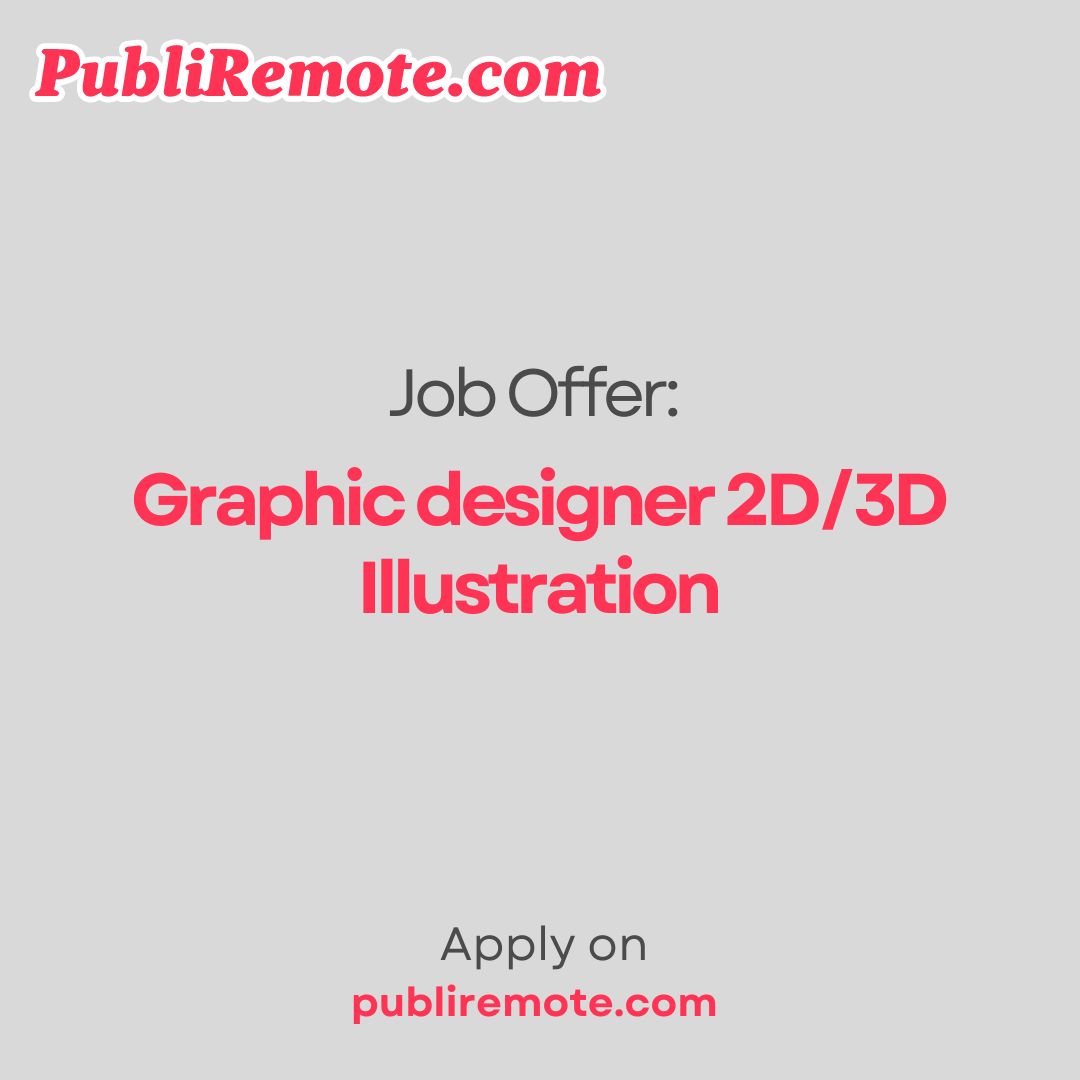 Graphic designer 2D/3D Illustration