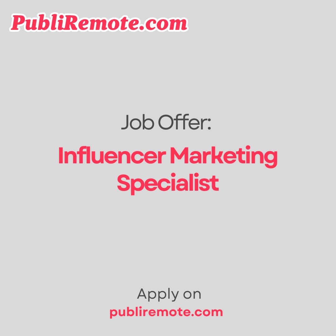 Influencer Marketing Specialist