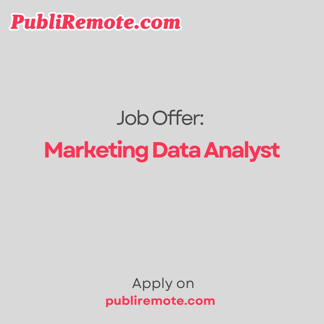 Marketing Data Analyst publiremote.com