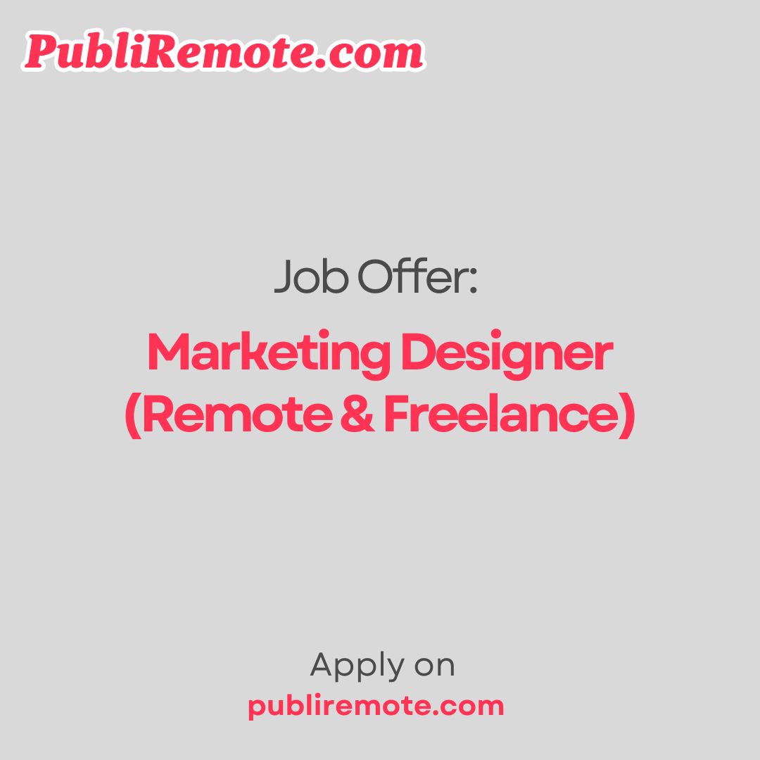 Marketing Designer (Remote & Freelance) publiremote.com