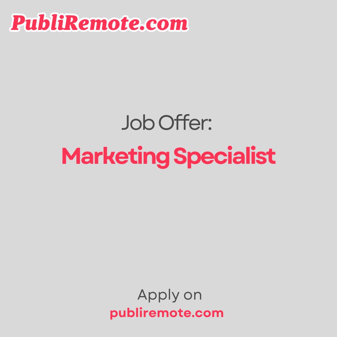 Marketing Specialist publiremote.com