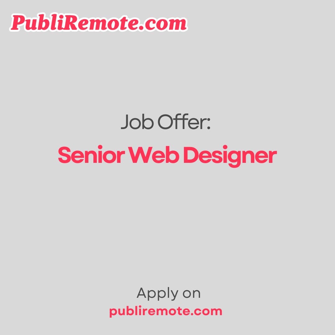 Senior Web Designer